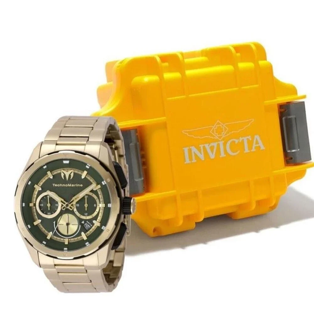 Technomarine Green Gold Watch In 8 Bfa